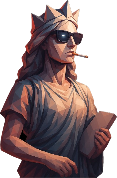 Lady Justice illustration representing CLAT legal studies